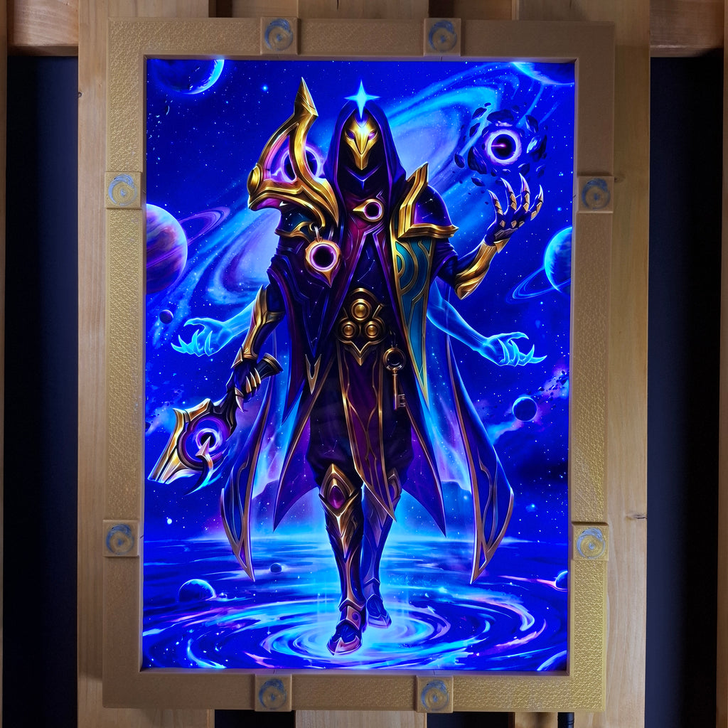 Dark Cosmic Jhin + Ionia A3 lightbox