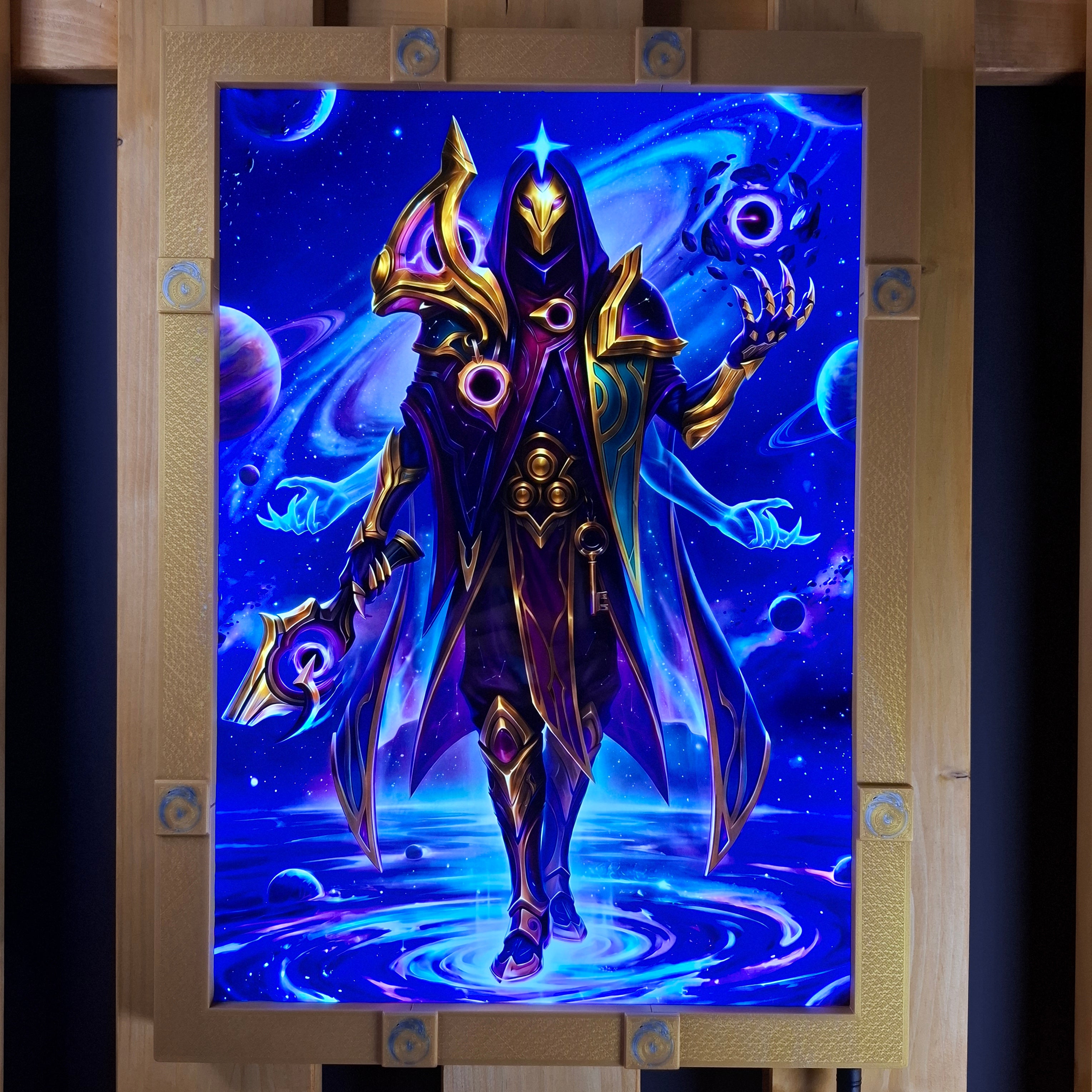 Dark Cosmic Jhin + Ionia A3 lightbox