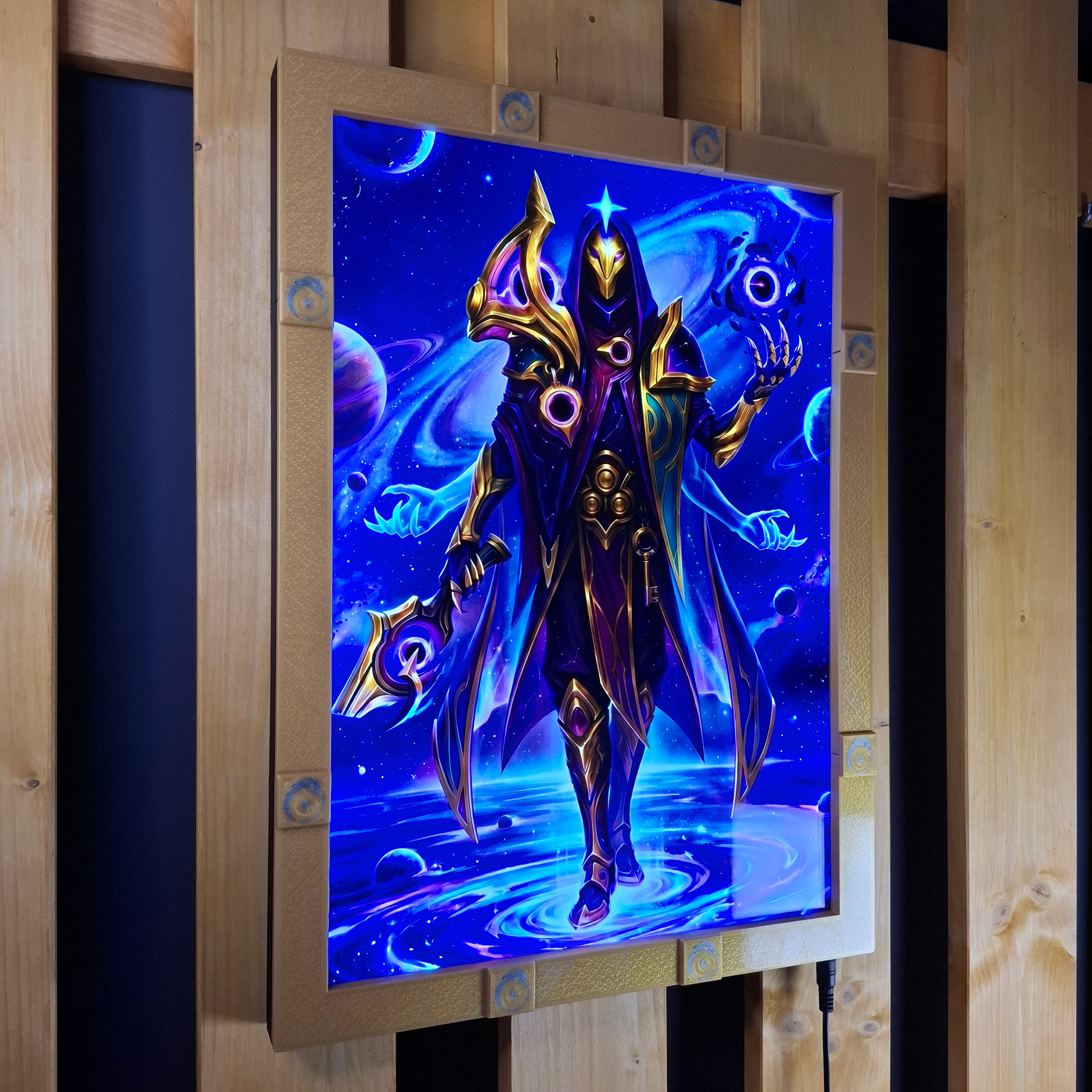 Dark Cosmic Jhin + Ionia A3 lightbox
