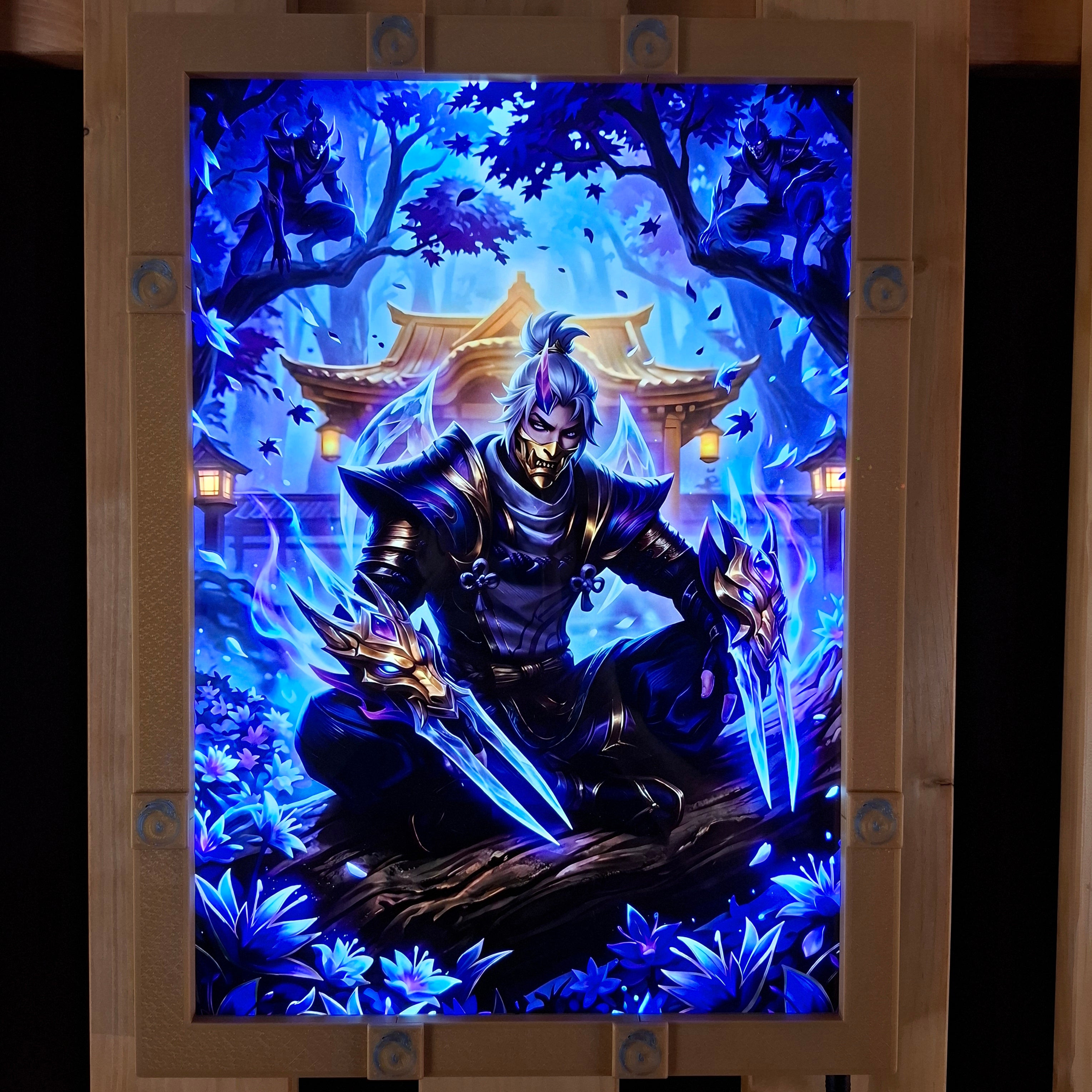 Ionia A3 lightbox + Spirit Blosom Zed Poster