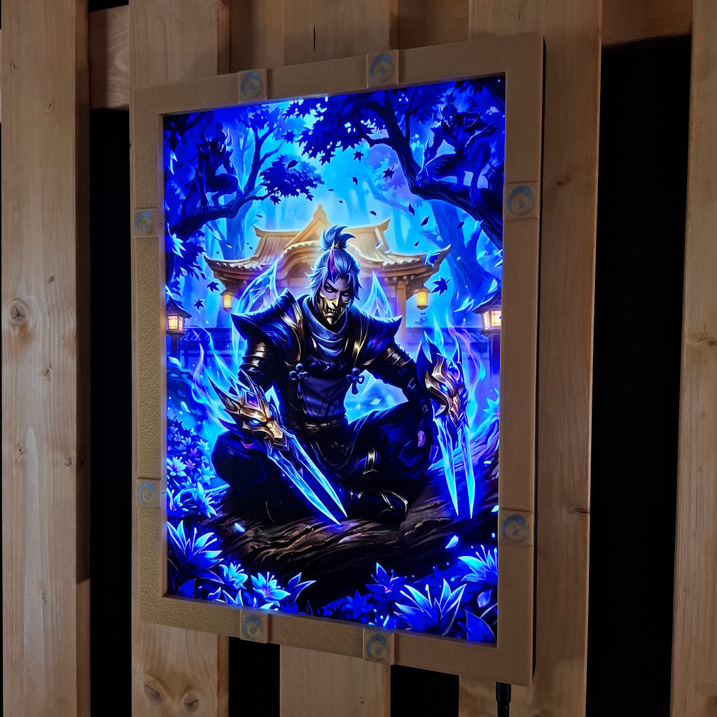 Ionia A3 lightbox + Spirit Blosom Zed Poster