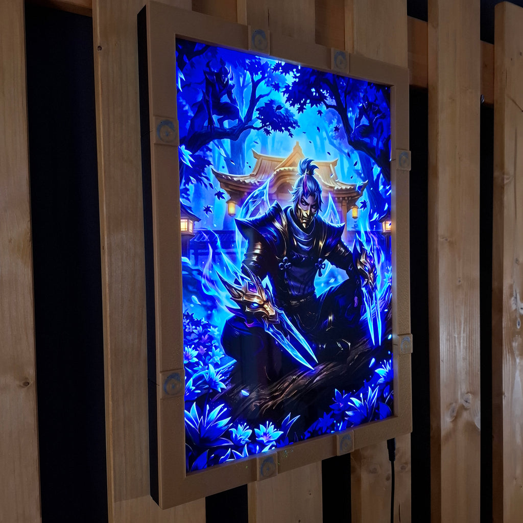 Ionia A3 lightbox + Spirit Blosom Zed Poster