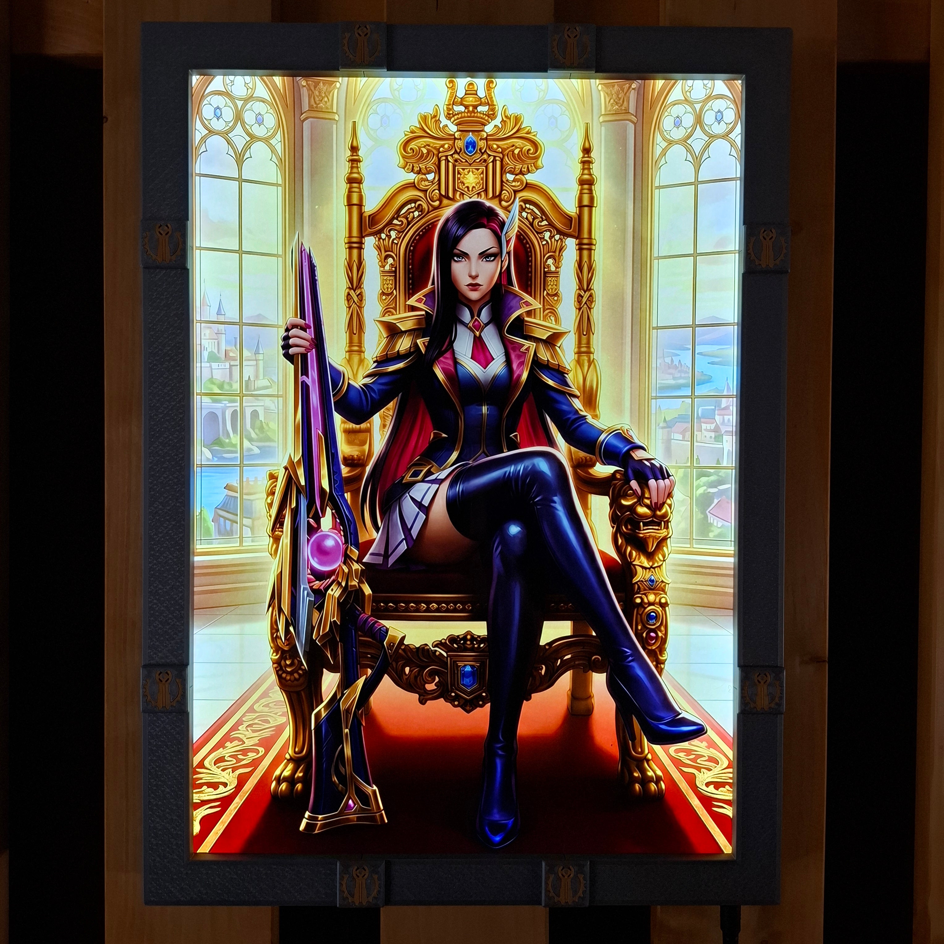 Piltover A3 Lightbox + Battle Academia Caitlyn Poster