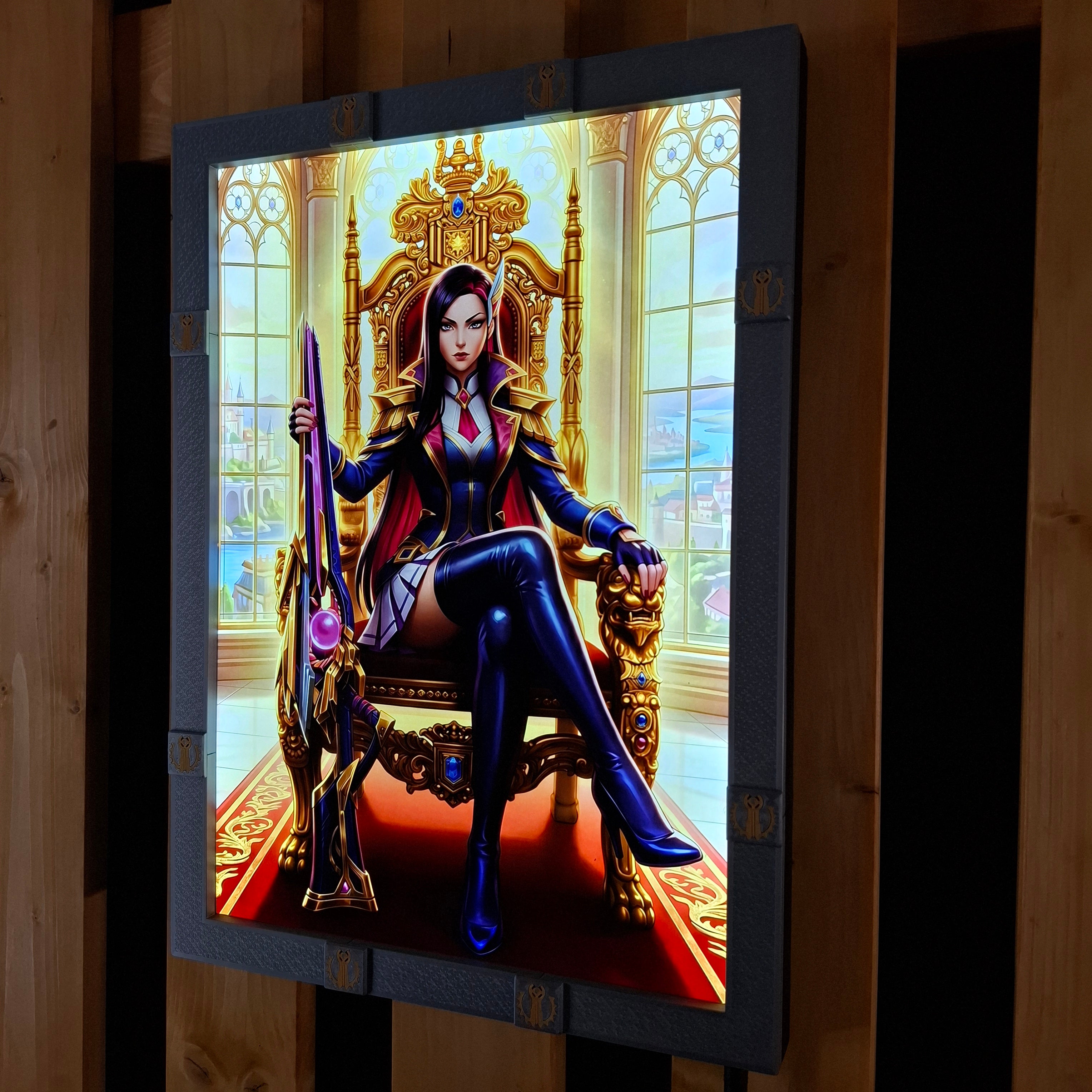 Piltover A3 Lightbox + Battle Academia Caitlyn Poster