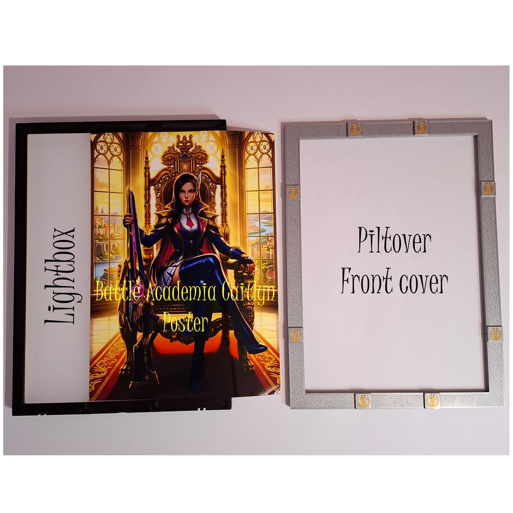 Piltover A3 Lightbox + Battle Academia Caitlyn Poster