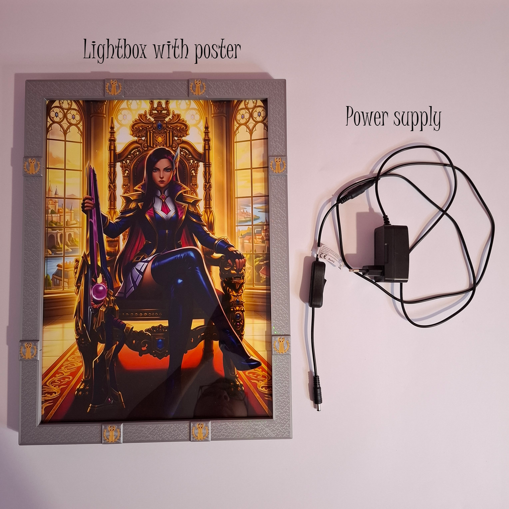 Piltover A3 Lightbox + Battle Academia Caitlyn Poster