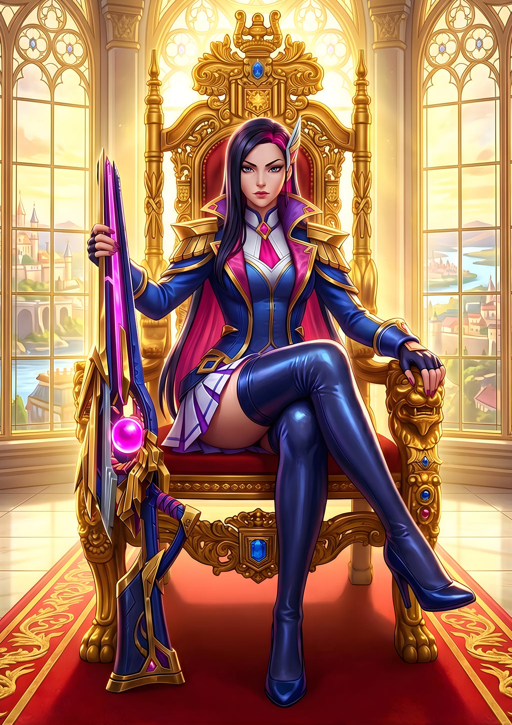 Piltover A3 Lightbox + Battle Academia Caitlyn Poster