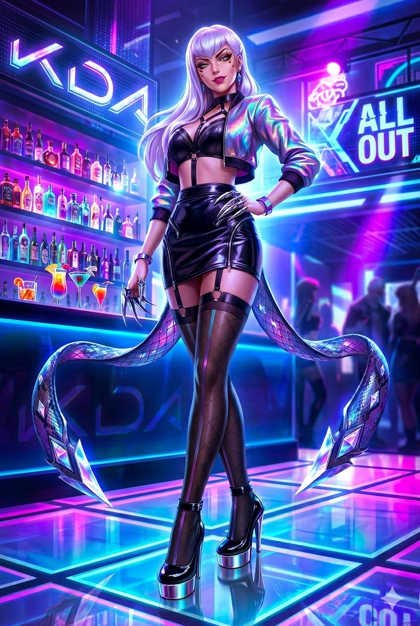 KDA ALL OUT Evelynn - Poster A3