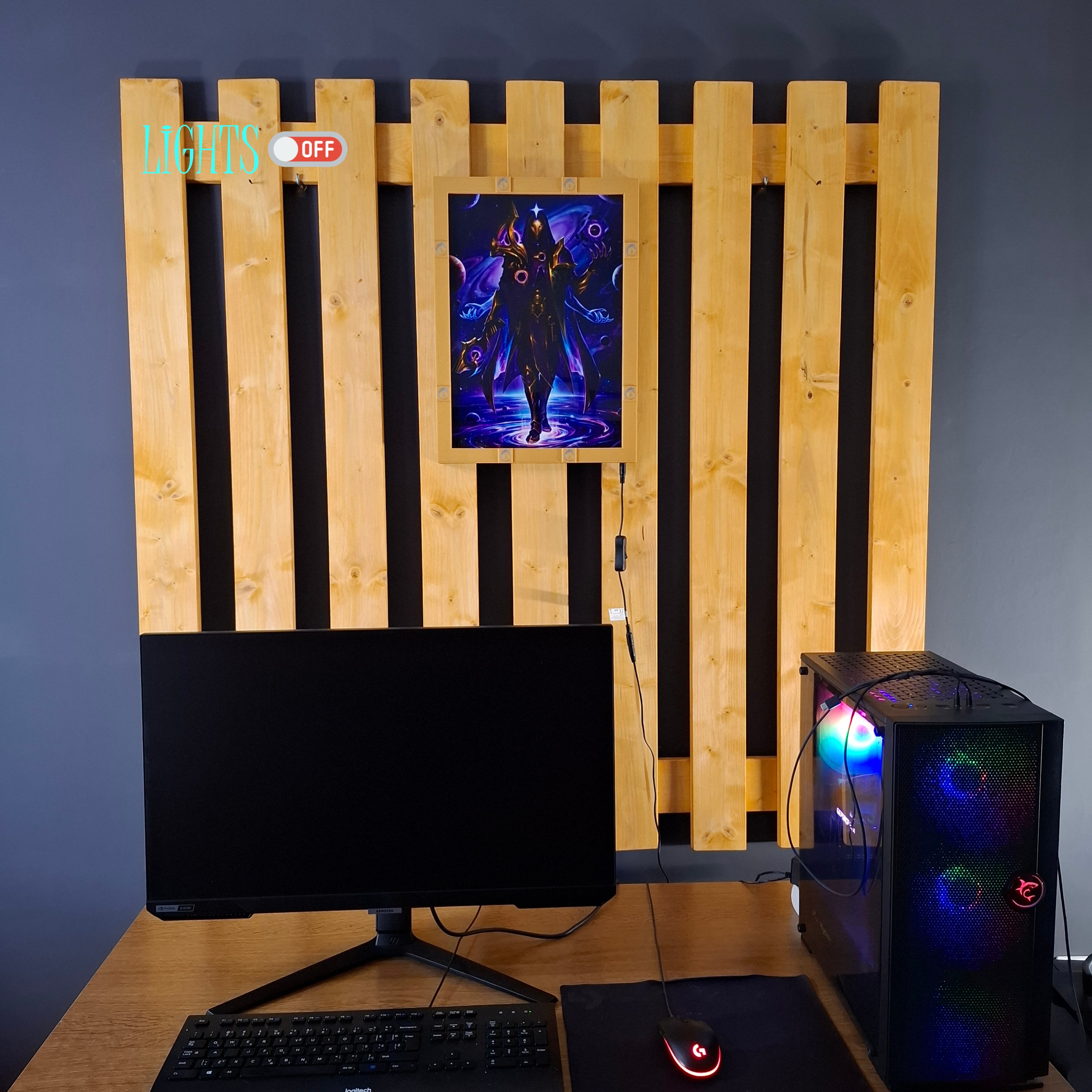 Dark Cosmic Jhin + Ionia A3 lightbox