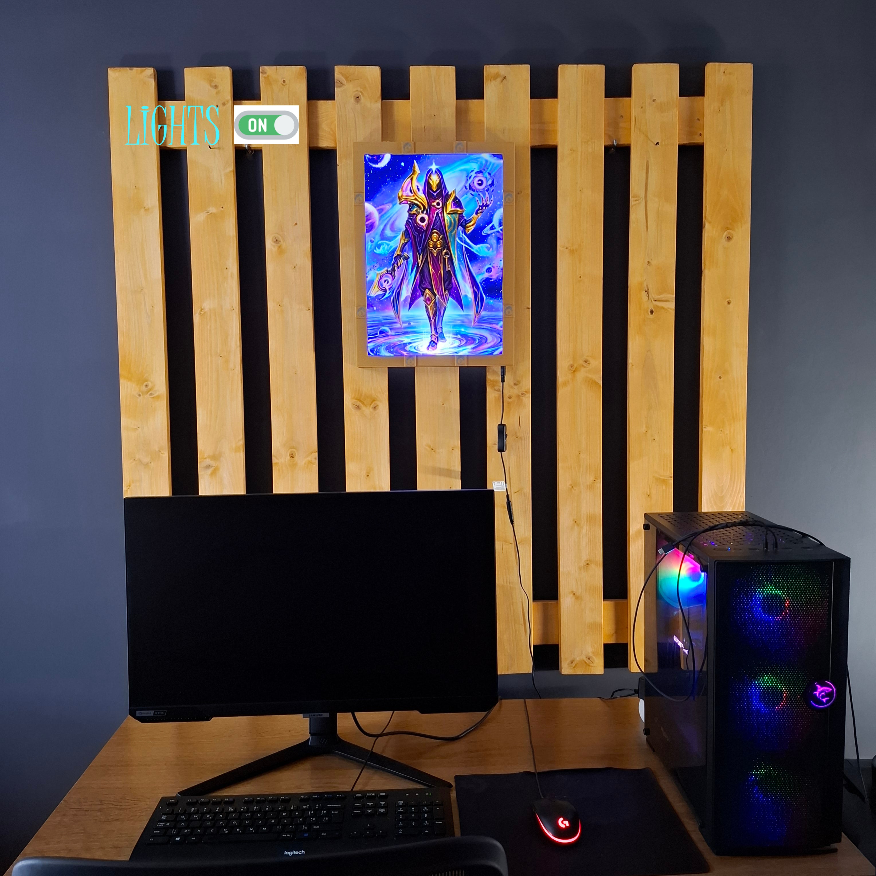 Dark Cosmic Jhin + Ionia A3 lightbox
