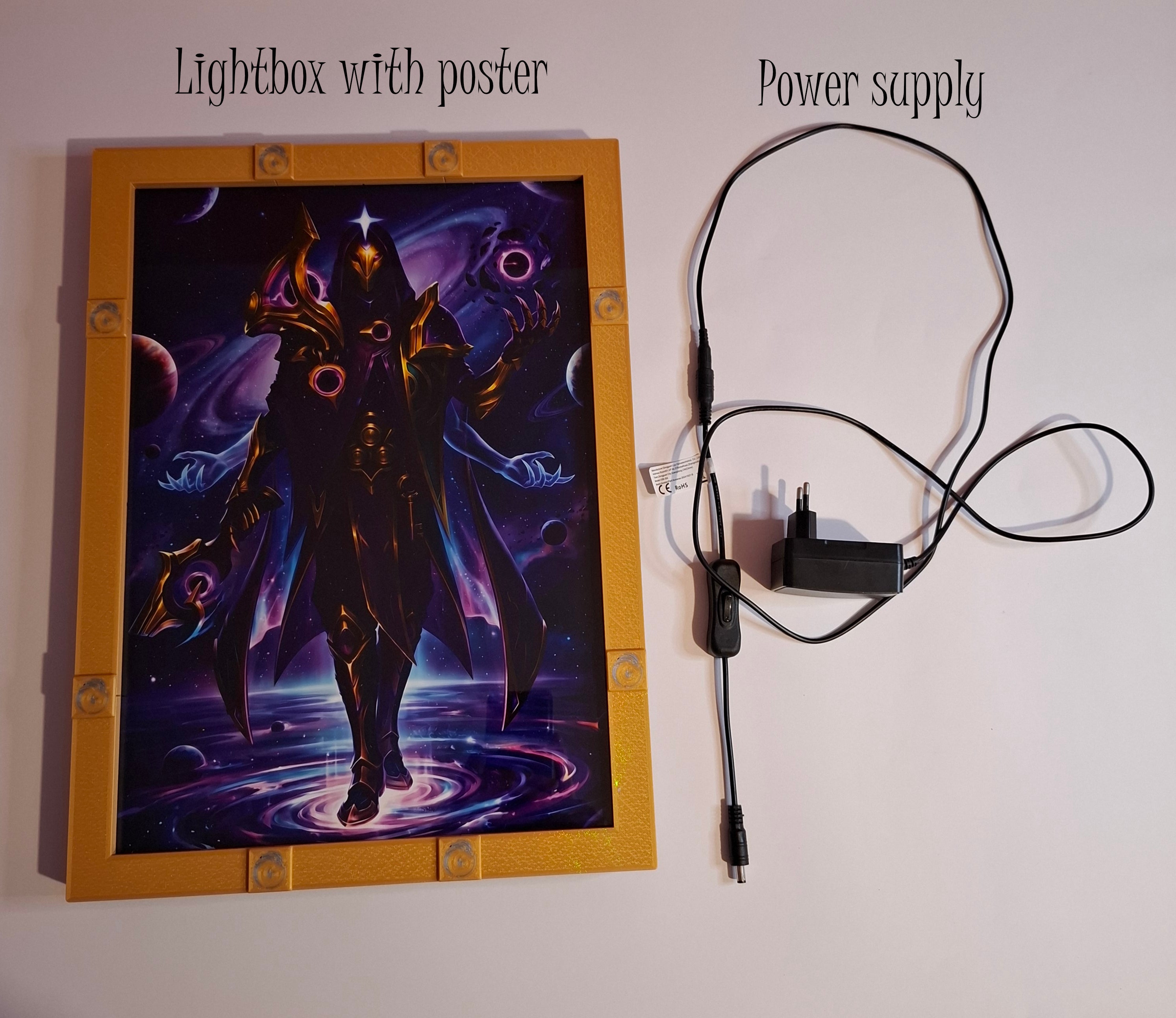 Dark Cosmic Jhin + Ionia A3 lightbox