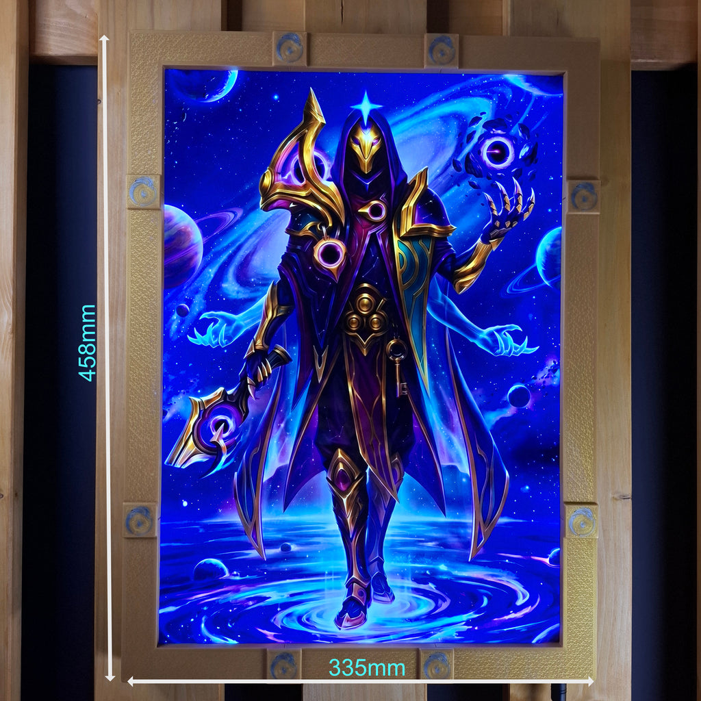 Dark Cosmic Jhin + Ionia A3 lightbox