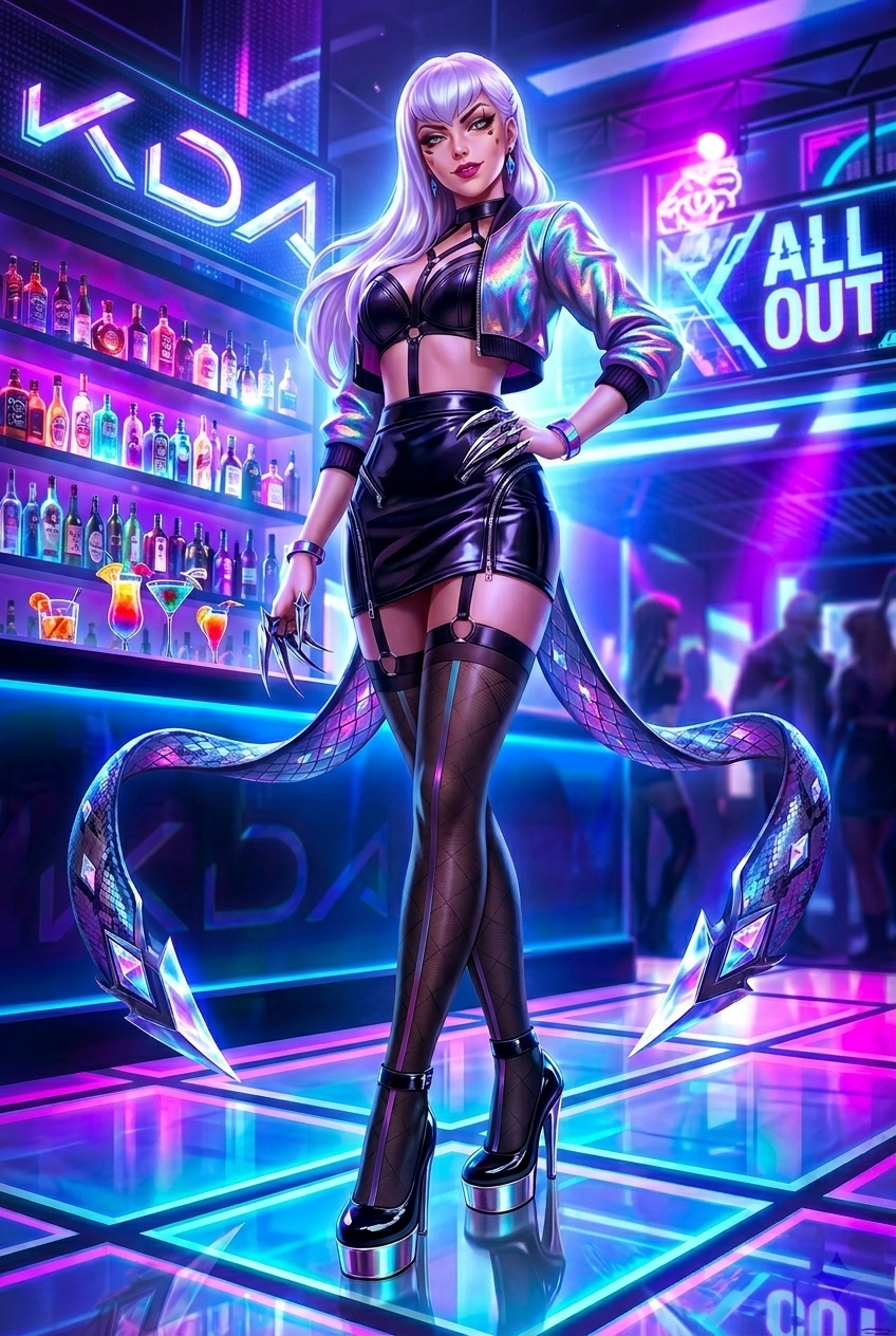 KDA ALL OUT Evelynn - Poster A3