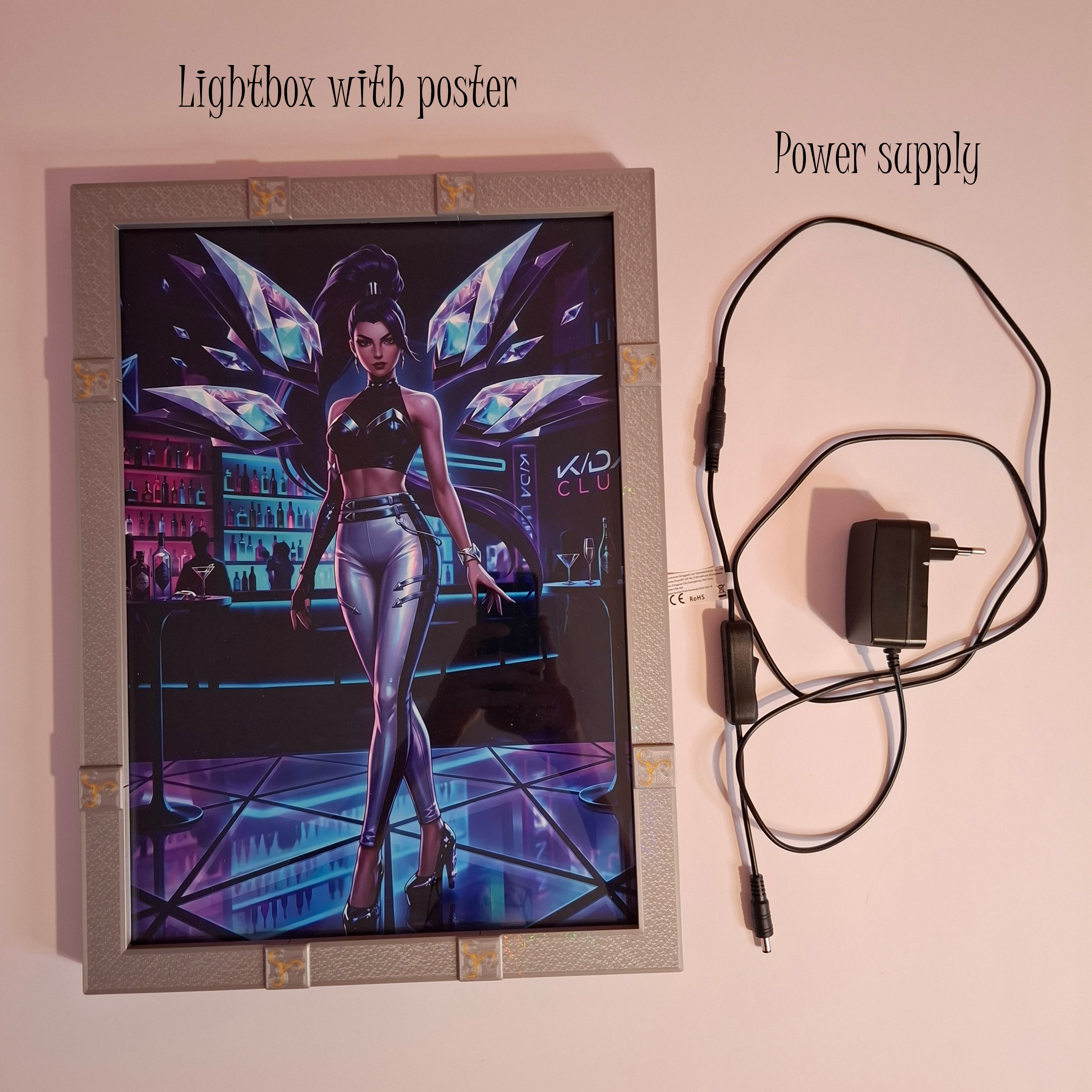 Void A3 Lightbox + KDA ALL OUT Kai'sa Poster