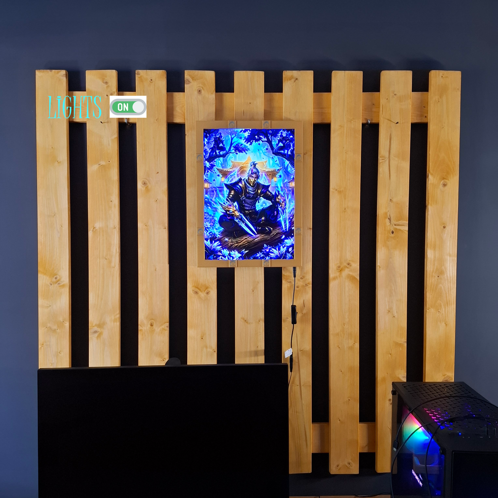 Ionia A3 lightbox + Spirit Blosom Zed Poster
